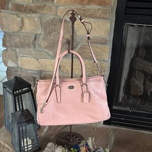 Coach Morgan Satchel in Blush Pink Pebbled Leather – 2015 Vintage